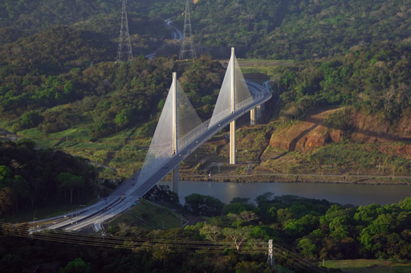 Centennial Bridge spans the Panama Canal