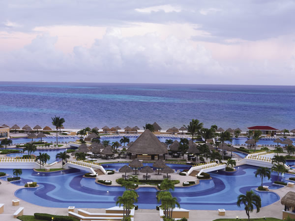 The resort offers seven pools, including the expansive main pool area.