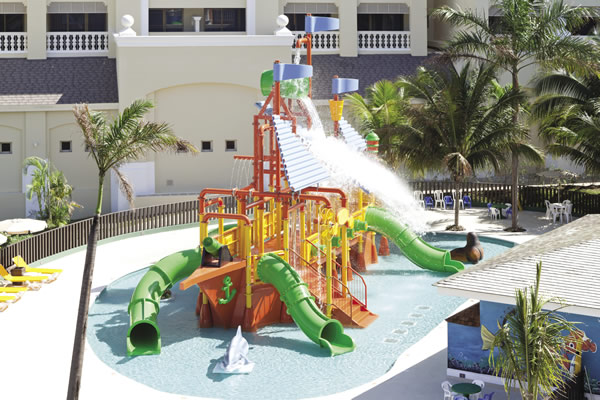 The water park at the Iberostar Rose Hall Suites in Jamaica.