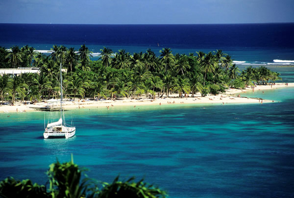 Caravelle Beach on Grand-Terre.