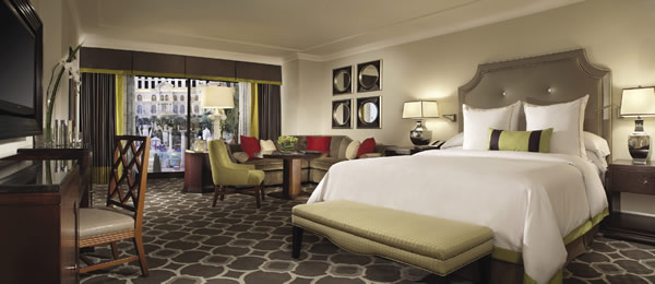 The spacious Octavious Tower deluxe king room.