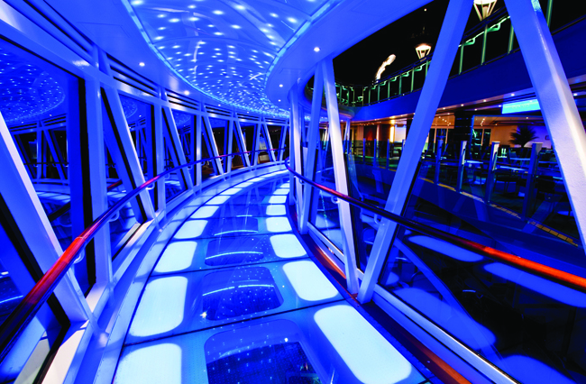 The Sea Walk on the Regal Princess.