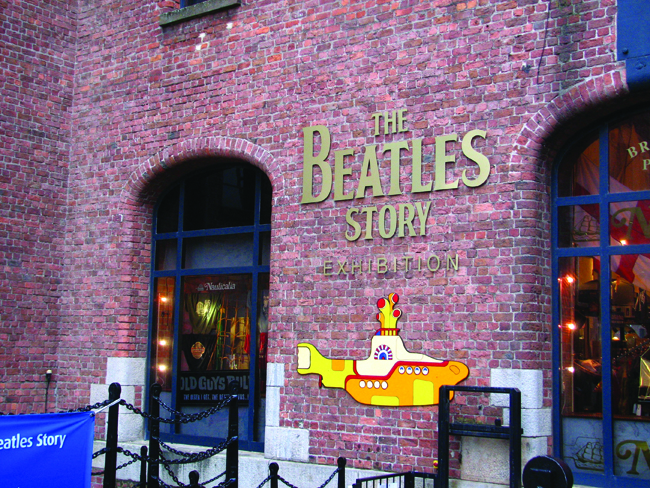 Entrance to The Beatles Story in Liverpool. (Deserae del Campo)