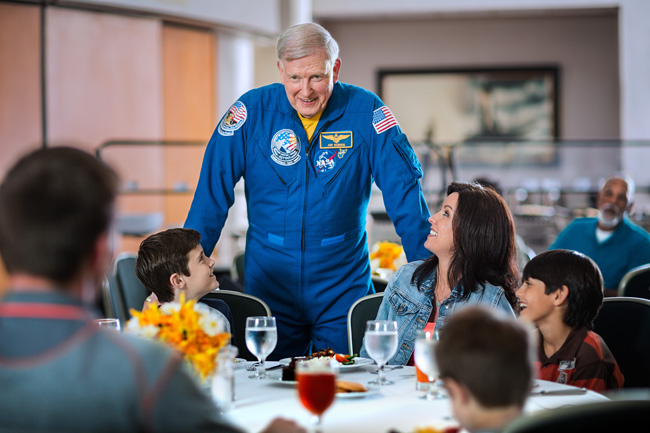 Astronaut Jon McBride will be one of the astronauts leadings guests on the Fly with an Astronaut programs.