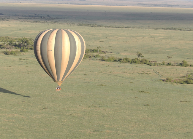 Sunrise balloon safari, piloted by Hot Air Safaris. (Carla Hunt)