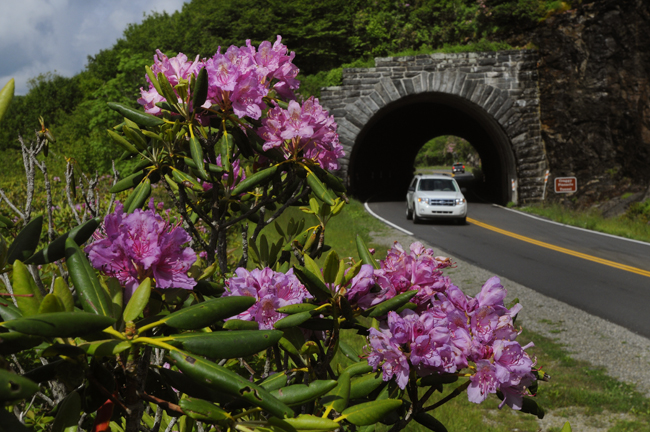 Asheville's 469-mile Blue Ridge Parkway stretches from the Appalachians to Virginia. (Photo credit: John Fletcher, Jr.)
