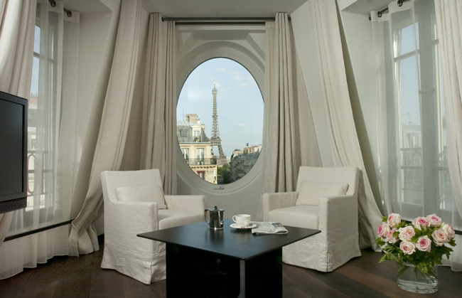 The Eiffel Suite at the Le Metropolitan in Paris.