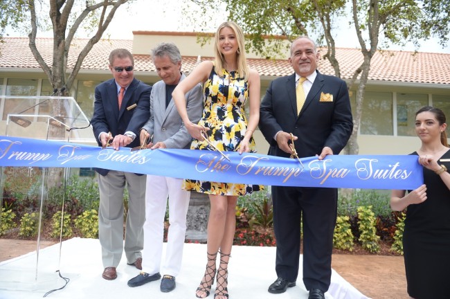 Photo (L to R): David Feder, Vice President and Managing Director, Trump National Doral; Mayor Luigi Boria, City of Doral; Ivanka Trump; Councilman Pete Cabrera, City of Doral.