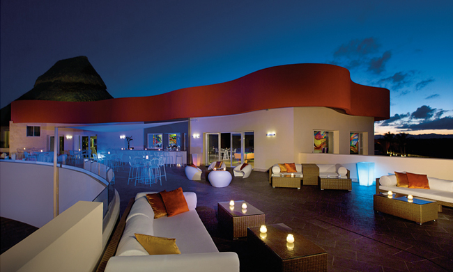 The After Dark Sports Bar & Nightclub terrace at Breathless Punta Cana.
