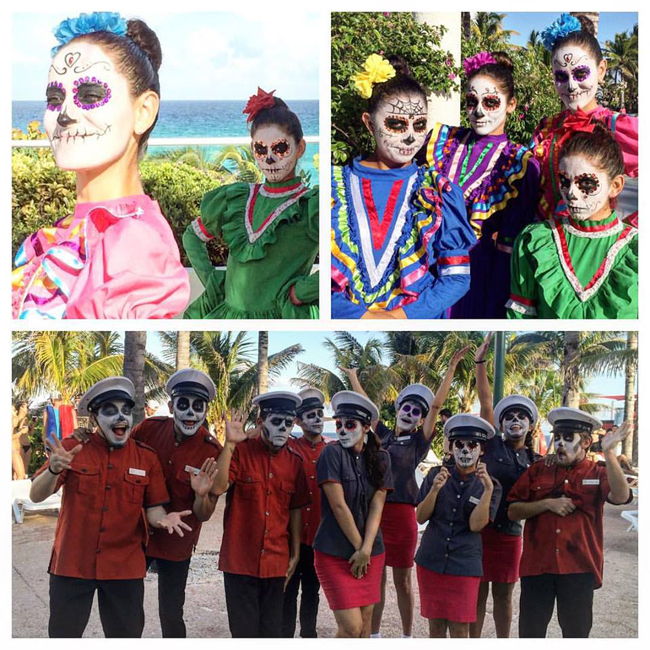 Grand Oasis Cancun's Day of the Dead celebrations include an altar assembly and sugar skull decorating.Â