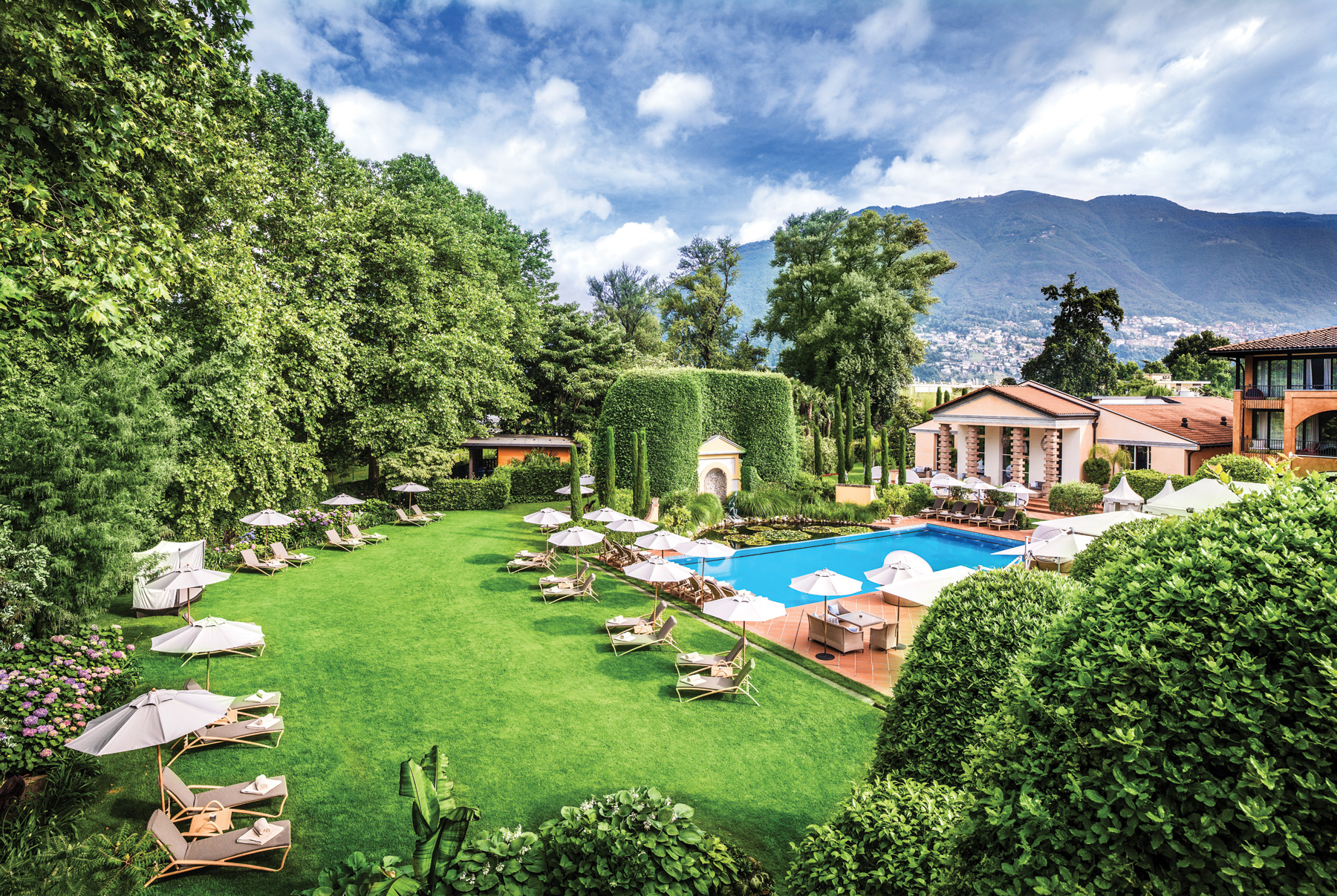 Giardino Ascona, located along Lake Maggiore in Switzerland.