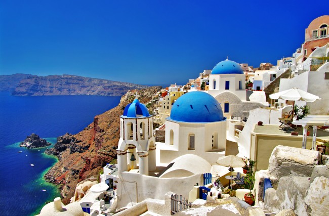 Santorini during the 9-day Gems of Greece tour