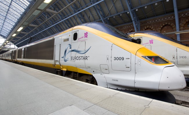 Eurostar train in St. Pancras International
