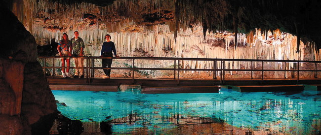 Crystal Caves in Bermuda.