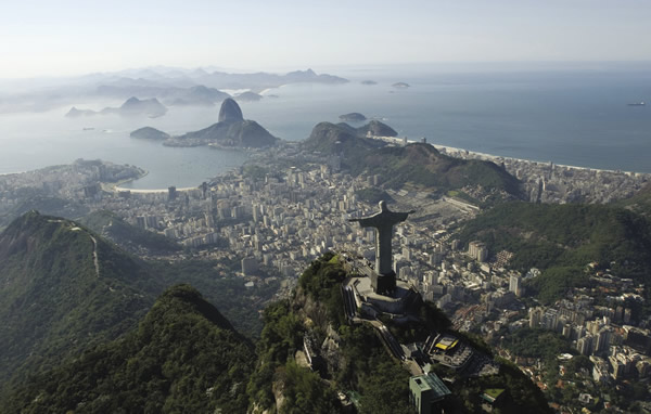Rio de Janeiro's famous landscape, a UNESCO World Heritage site.