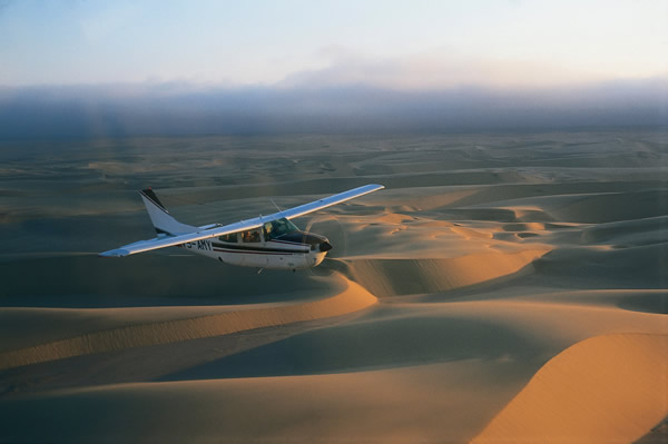 Jacada clients can opt for a flying safari in Namibia.