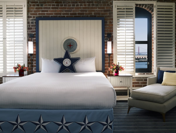 The recently renovated Argonaut Hotel at Fisherman's Wharf.