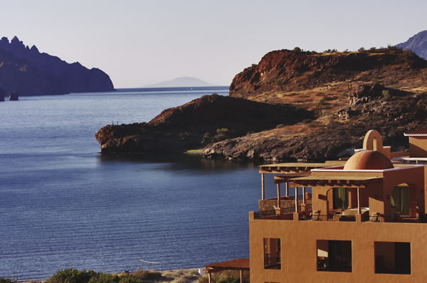 The resort offers expansive views of the natural surroundings.