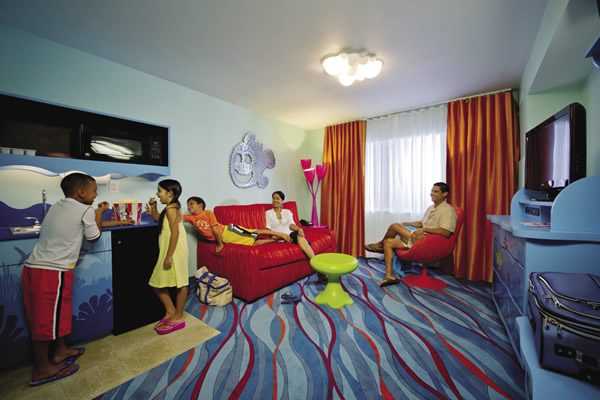 Finding Nemo family suite at Art of Animation Resort.