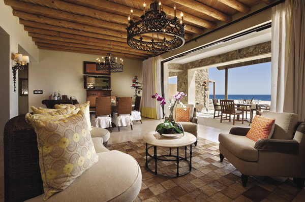 The 3-bedroom beachfront suite at Capella Pedregal is ideal for extended family vacations.