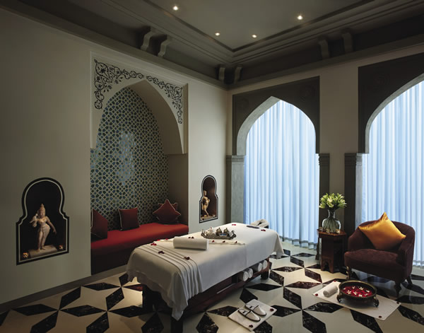 The Willow Stream Spa at the Fairmont Jaipur in India.