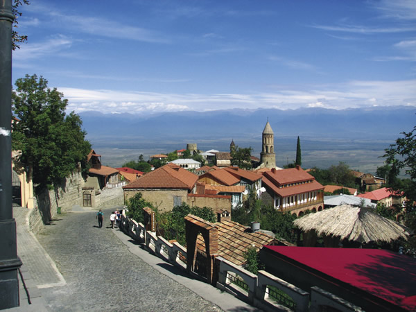 The picturesque hill town of Signagi is known for its historical monuments.