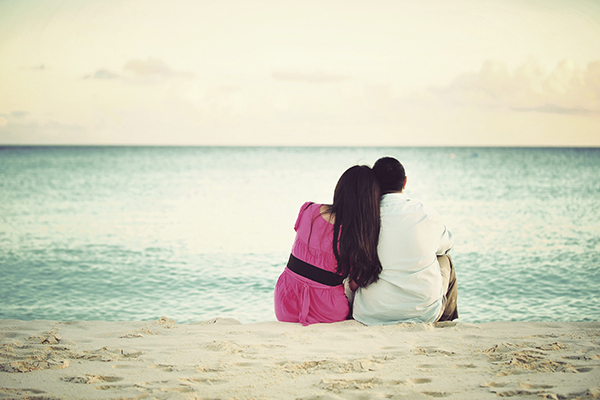 Couple on Anguilla Beach