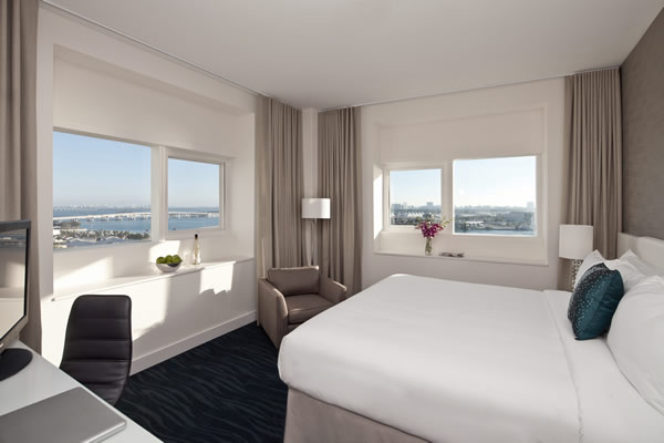 Accommodations at b2 Miami Downtown.