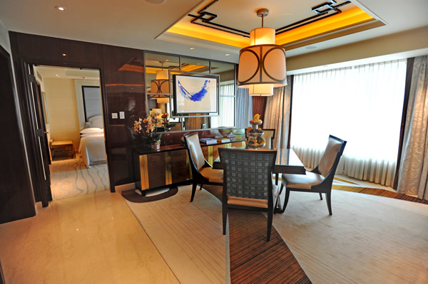 An Ambassador suite at the Sheraton Macao.