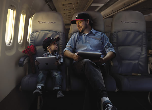 Delta's Economy Comfort seating.