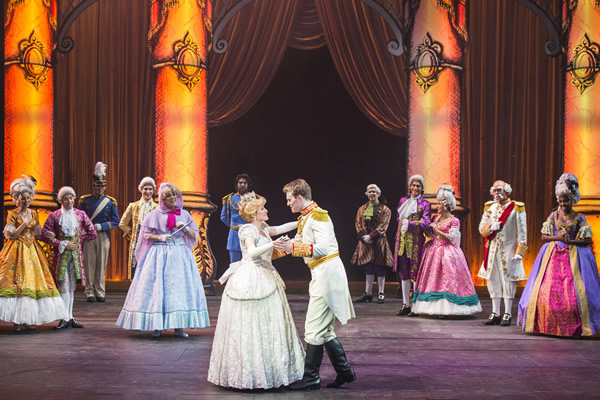 Families can hang out while watching theatre productions such as "Twice Charmed:An Original Twist on the Cinderella Story."