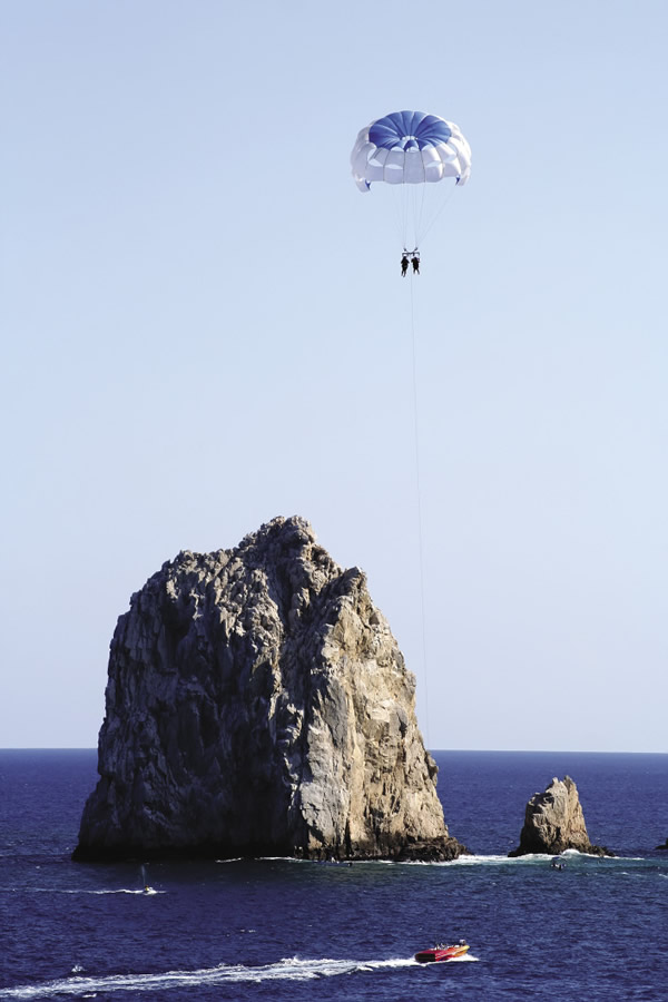 Parasailing in Los Cabos.