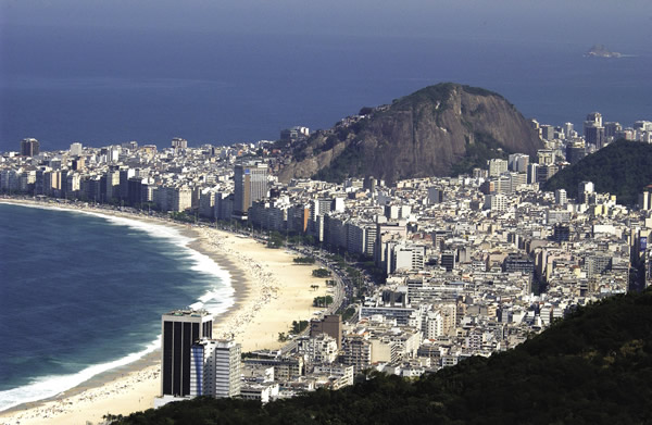 The stunning beaches of Rio de Janeiro.