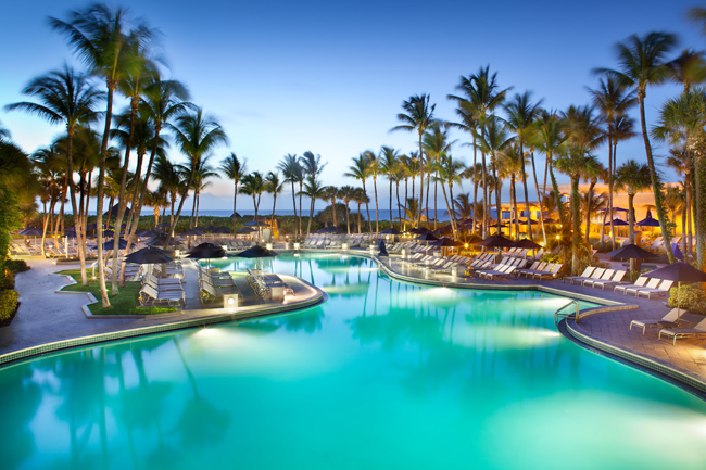 The new pool at Ft. Lauderdale Marriott Harbor Beach Resort & Spa.