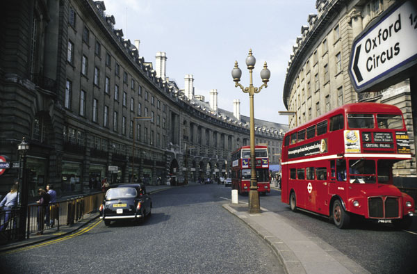 London cabs and buses, England