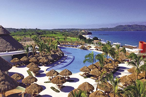 Poolside at the Iberostar Playa Mita along the Pacific coast.