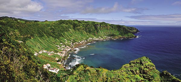 Sao Lourenco Bay on Santa Monica Island.