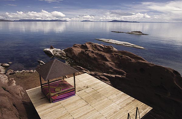 Titilaka Lodge in Peru offers extraordinary views of Lake Titicaca.