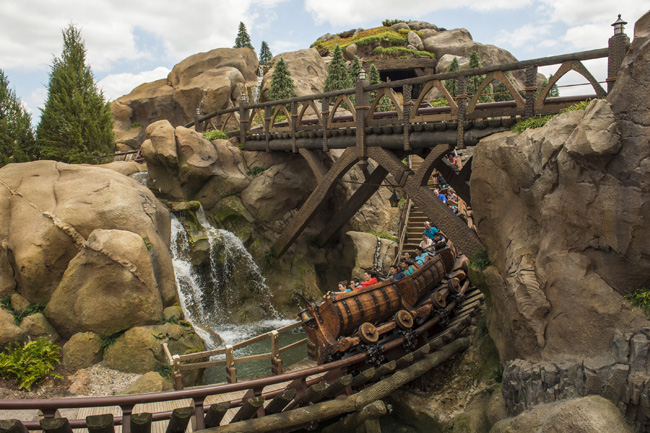 The Seven Dwarfs Mine Train attraction completes New Fantasyland. (Photo credit Matt Stroshane.)