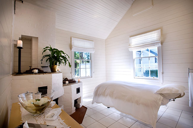 The spa at Otahuna Lodge in New Zealand