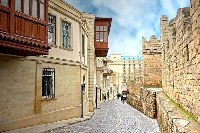 The streets of Old Town of Baku (Azerbaijan). (Photo courtesy of Exeter International.) ExeterInternationalFAM