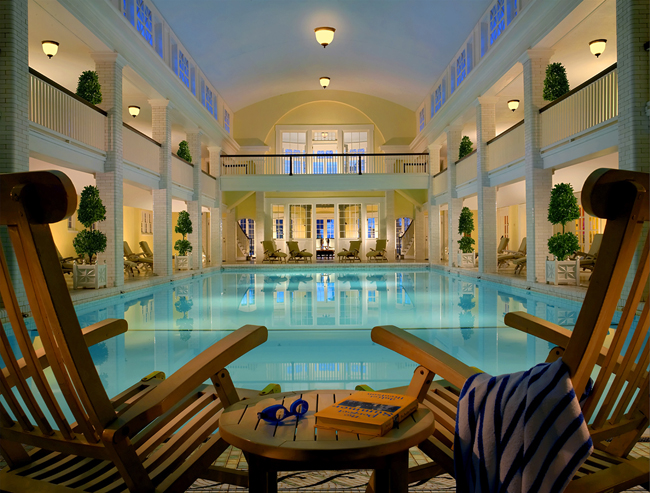 Omni Bedford Spring Resort's Indoor Pool.