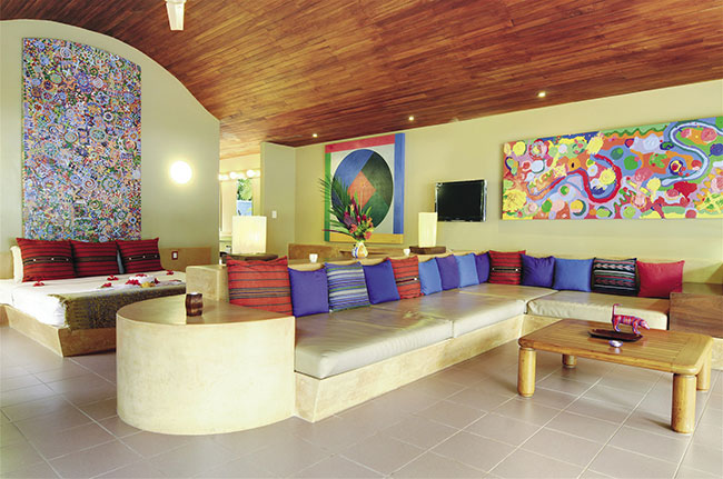 Beachfront Villa accommodations.