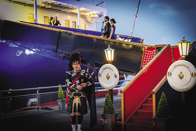 The Royal Yacht Britannia is featured on the A Taste of Scotland itinerary.