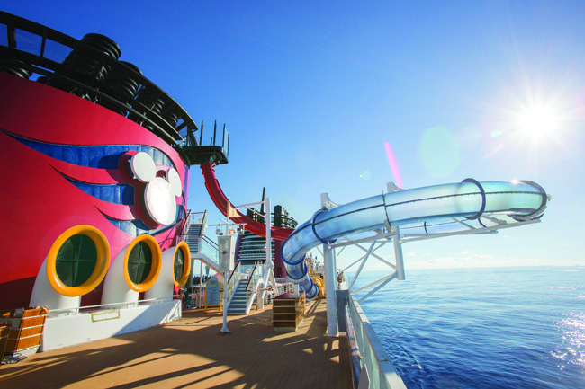 The AquaDunk on board Disney Magic.