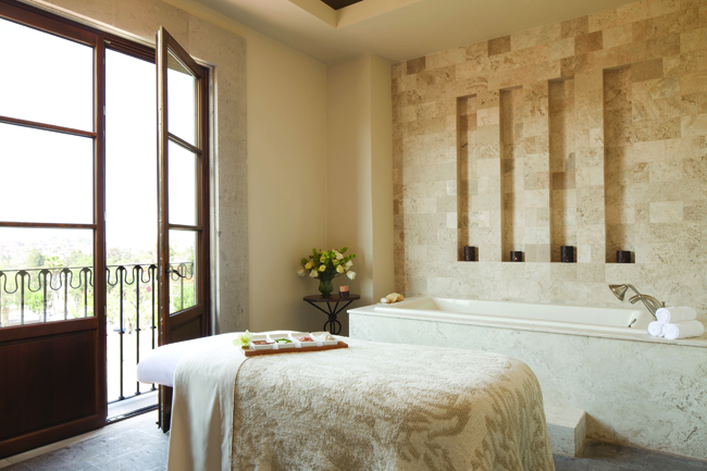 Treatment room at the Rosewood San Miguel de Allende.