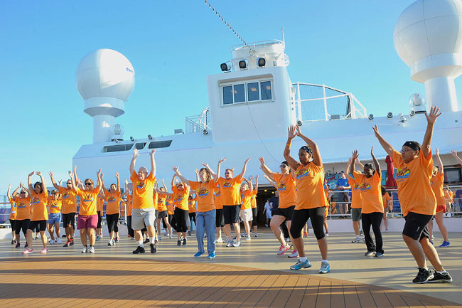 Last year's CruiseOne and Cruise Inc.'s annual “Zumba@Sea—Dance For Wishes."