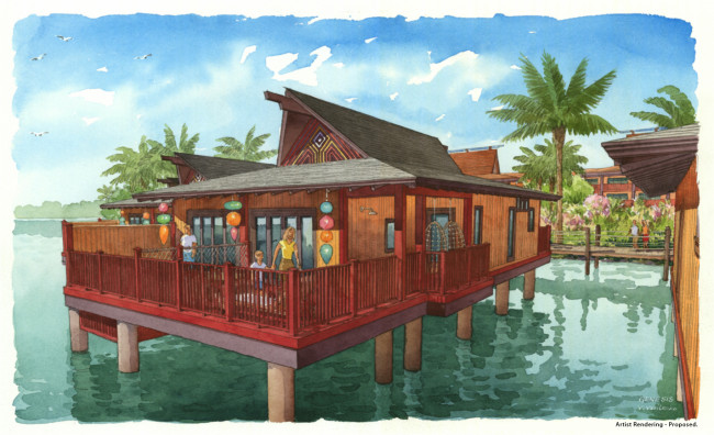 Disney's Polynesian Villas & Bungalows at Disney's Polynesian Village Resort open in 2015. (Photo courtesy of Disney.)
