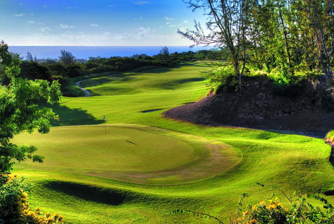 Guests of the Coral Reef Club in Barbados can golf at the 7,045-yard Royal Westmoreland course.