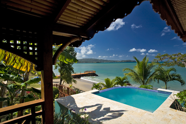 Poolside at Calabash Cove.